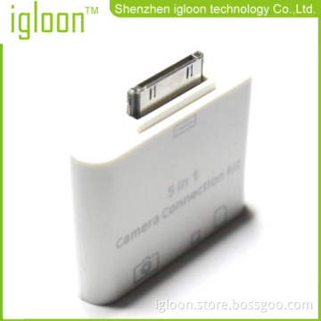 5 In 1 Camera Kit Card Reader For Ipad Ipad2 The New Ipad 3 Support Sd Usd Micro Sd Ms M2 Card Automatic Identification 